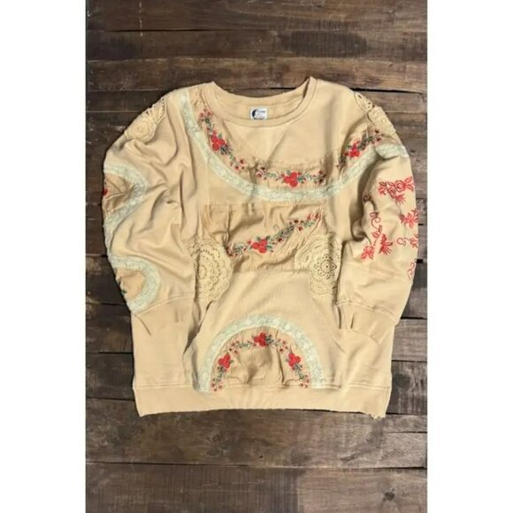 Jaded Gypsy Cloud Dancer Sweatshirt One Size NEW - Picture 2 of 2